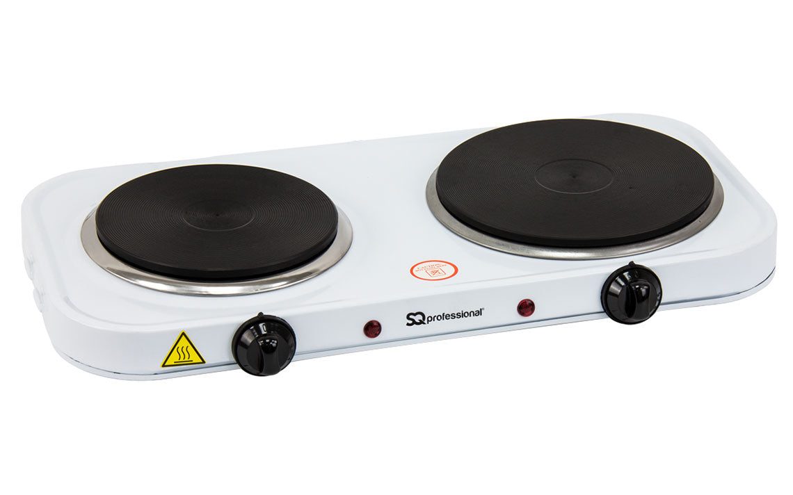 SQ Professional Blitz Electric Double Hot Plate Hob 1000 - 1500W 4010
