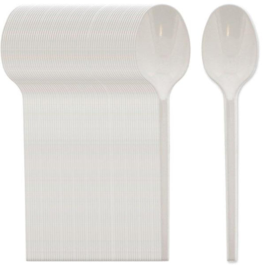 Disposable Plastic Spoons 14 cm Pack of 100 MX7003