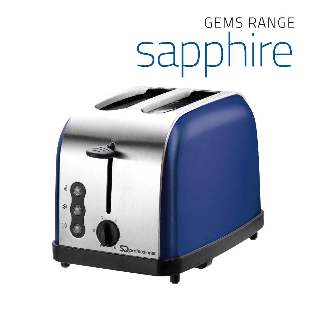 SQ Professional Gems Legacy 2 Slice Toaster 900W Sapphire 10085