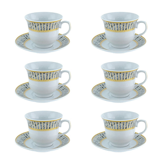 Durane Tea Coffee Cup Set Of 12 Kea Pillars (Parcel Plus Rate)