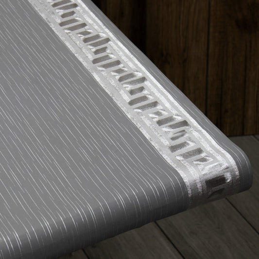 Durane Plastic Table Cover Roll Grey Silver Pattern Design 1.37 x 20M Dr – 8351D