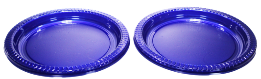 Disposable Blue Plastic Plate 23 cm Pack of 10 SK1036