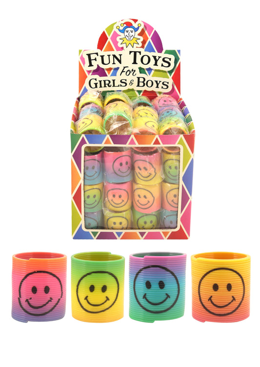 Mini Rainbow Springs with Smiling Faces (3.5cm) T65013