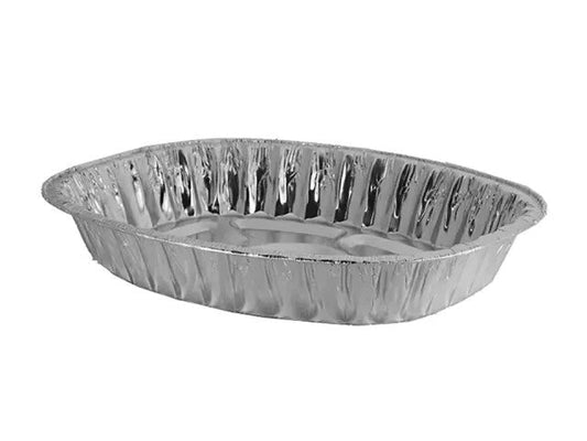 Large Oval Aluminium Foil Oven Roasting Tray 40 x 33 x 9 cm SK28128