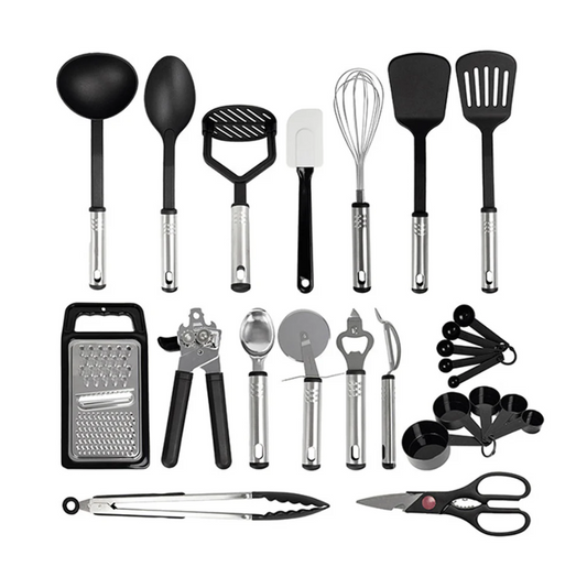 Plastic Kitchen Cooking Utensil Set Of 17