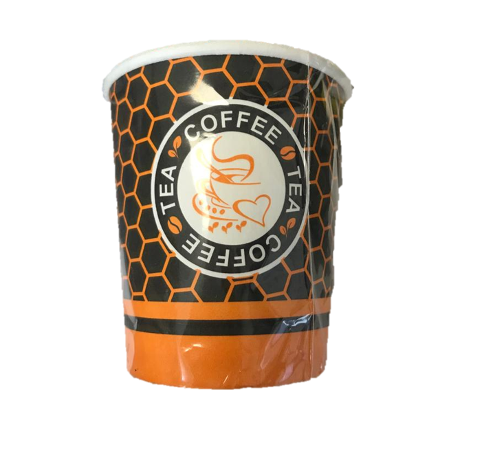 Disposable Plastic Lined Paper Drinking Cups Pack of 50 6oz Assorted Designs 0503