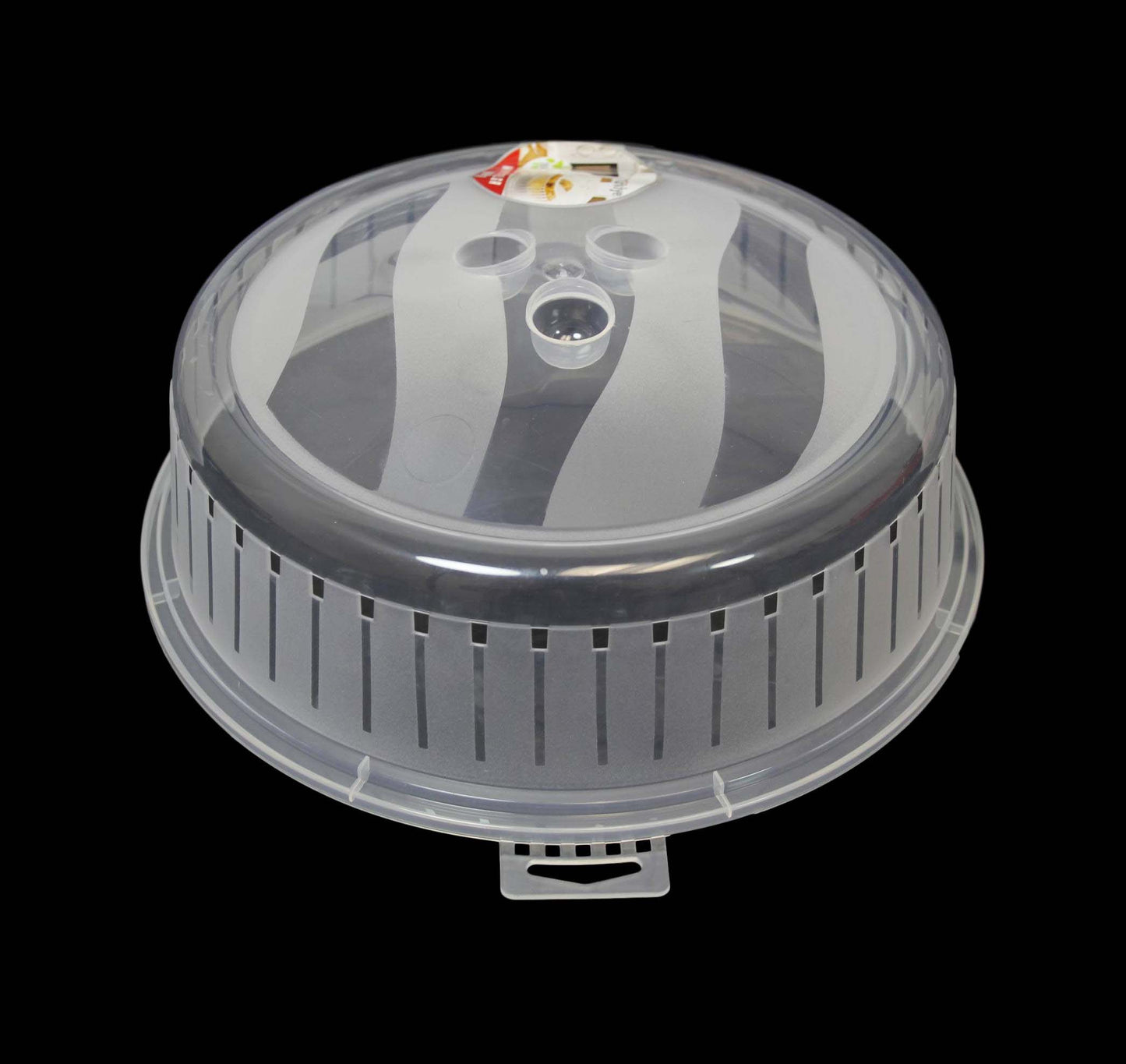 Plastic Microwave  Food Plate Cover with Vent 26cm D10506