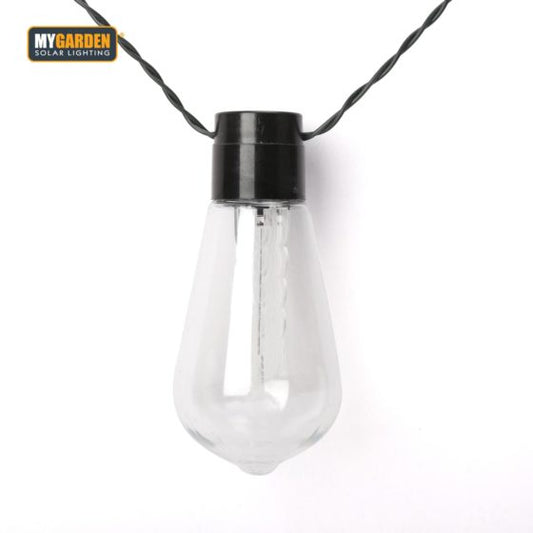 Garden Edison Bulb String Lights 10pk 2.25 m White LED 1052