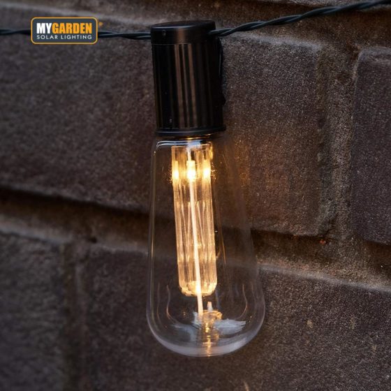Garden Edison Bulb String Lights 10pk 2.25 m White LED 1052
