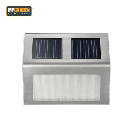 Garden Wall & Stair Light 2 Pack LED Solar Energy 1057