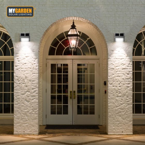 Garden Wall & Stair Light 2 Pack LED Solar Energy 1057