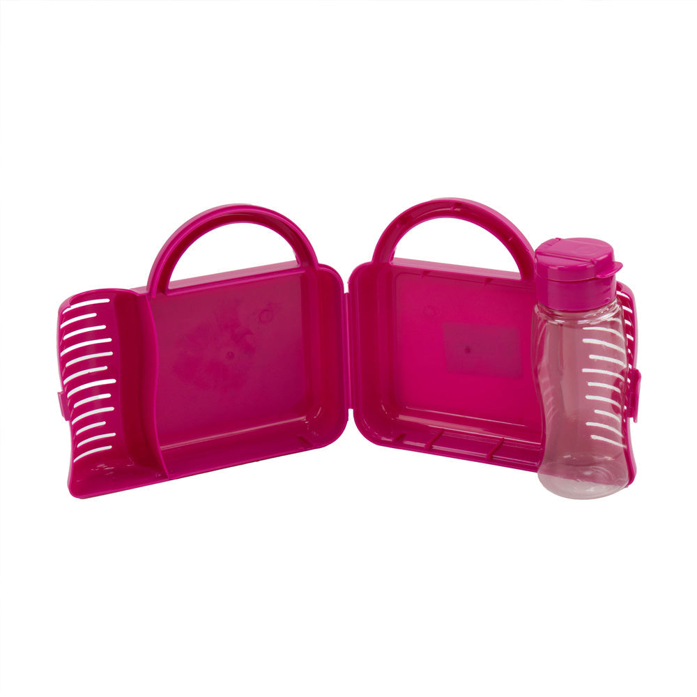 Tuffe x Plastic Children'S Lunch Bo x With Water Bottle Assorted Designs