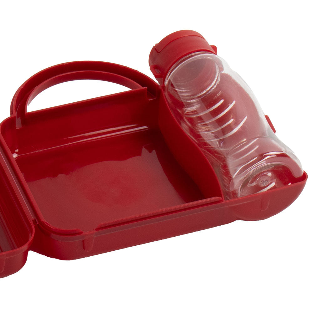 Tuffe x Plastic Children'S Lunch Bo x With Water Bottle Assorted Designs