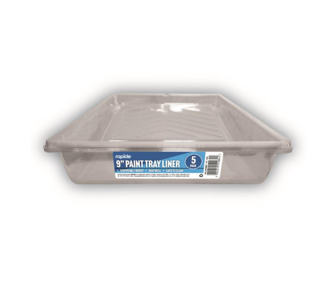Rapide 9" Plastic Paint Tray Liners Pack Of 5