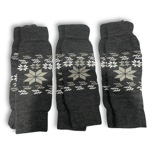 3 Pack of Leg Warmers SockSnob - Grey