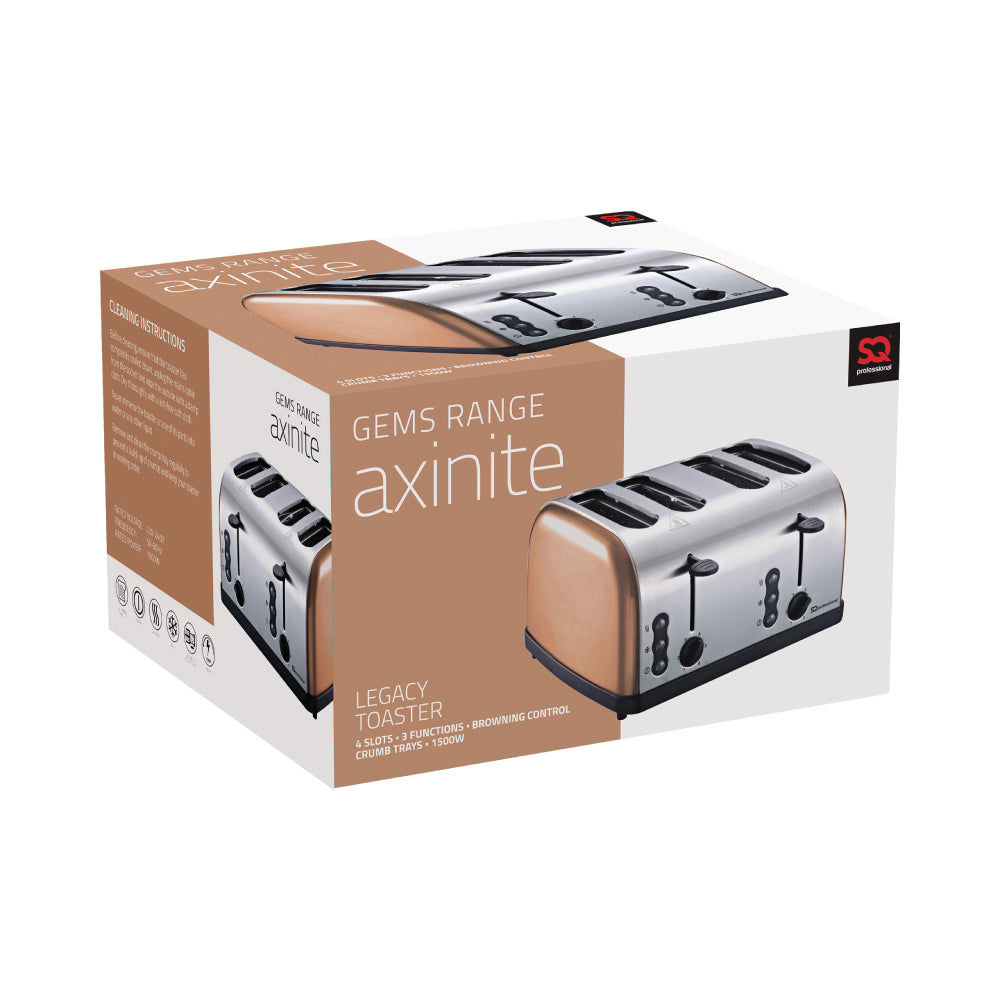 SQ Professional Gems Legacy 4 Slice Toaster 1500W Axinite 10962