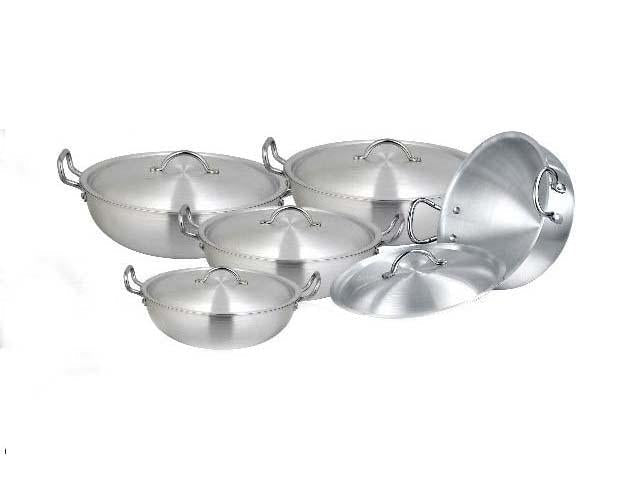Cute Metal Wire Handle Karahi Wok Pan Set Of 5 Assorted Sizes 1 - 5