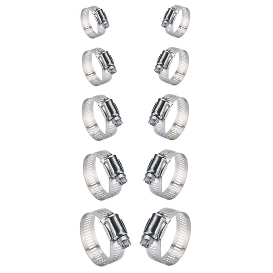 Stainless Steel Hose Clamp Pack Of 10