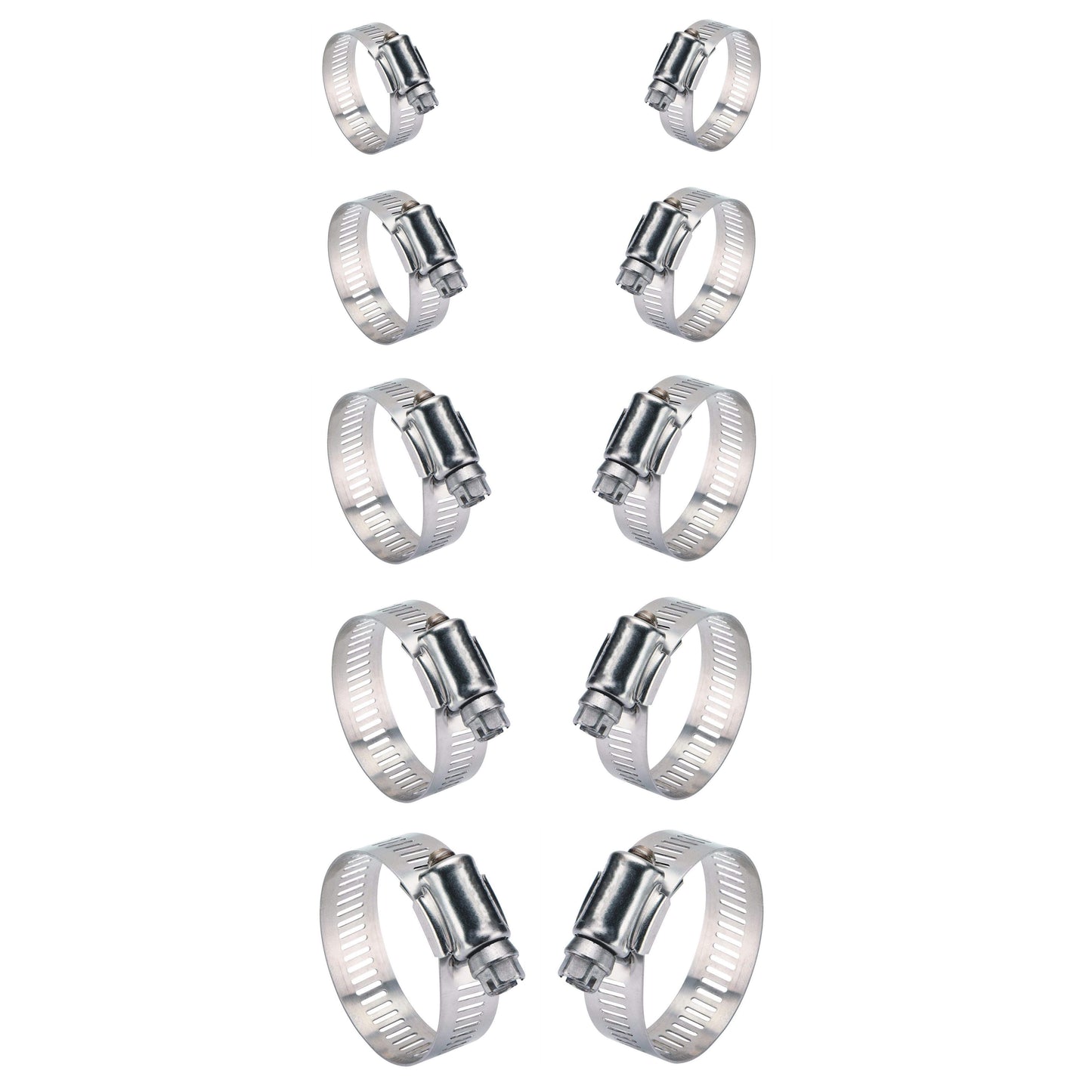 Stainless Steel Hose Clamp Pack of 10 0600