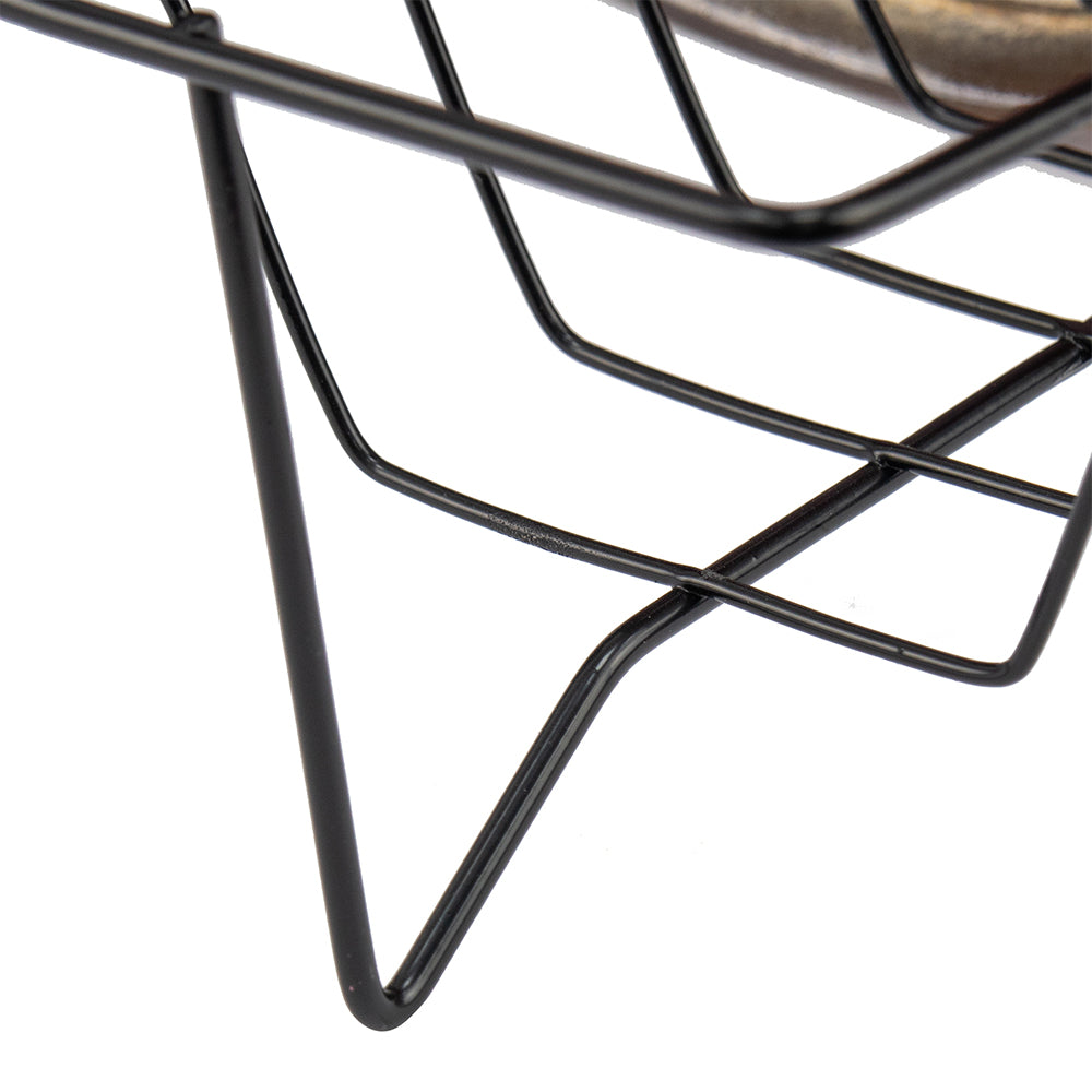 SQ Durane Metal Kitchen Dish Drainer 48 x 32 x 8 cm Black 11019