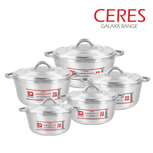 Gala x is Ceres Aluminium Dutch Pot Set Of 5