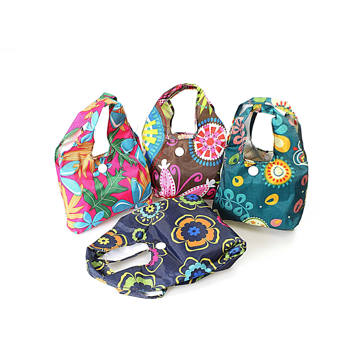 Mini Foldable Pocket Size Purse Bag In Assorted Designs