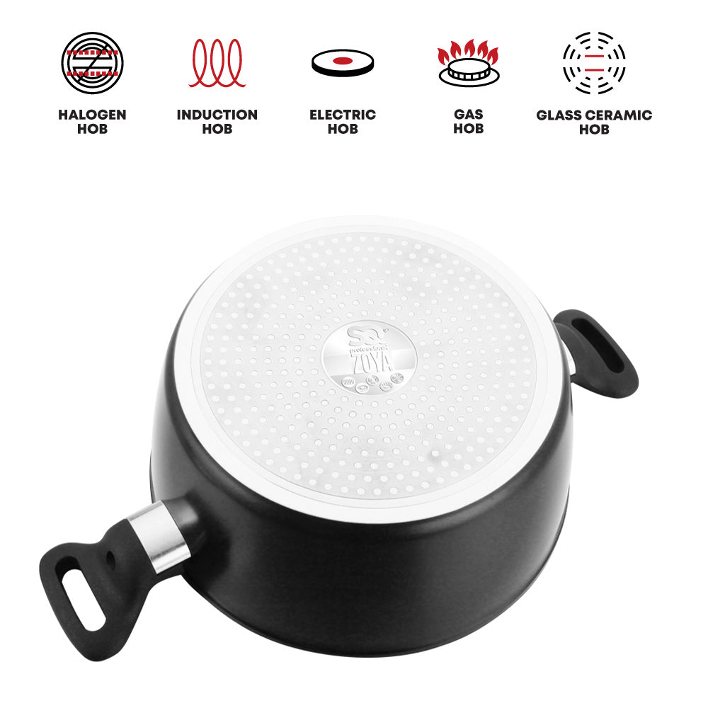 Sq Professional Zoya Forged Stockpot Set Of 4 Black
