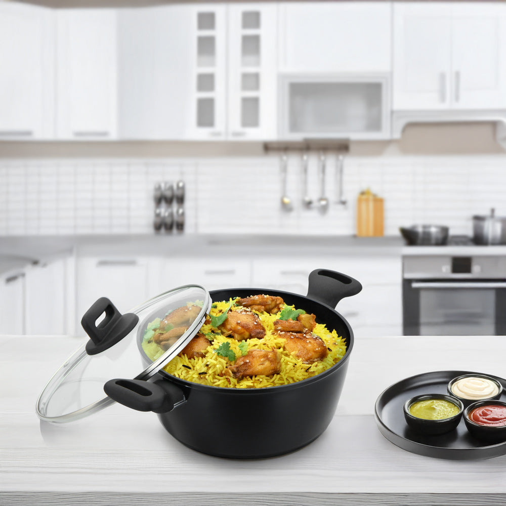 Sq Professional Zoya Forged Stockpot Set Of 4 Black