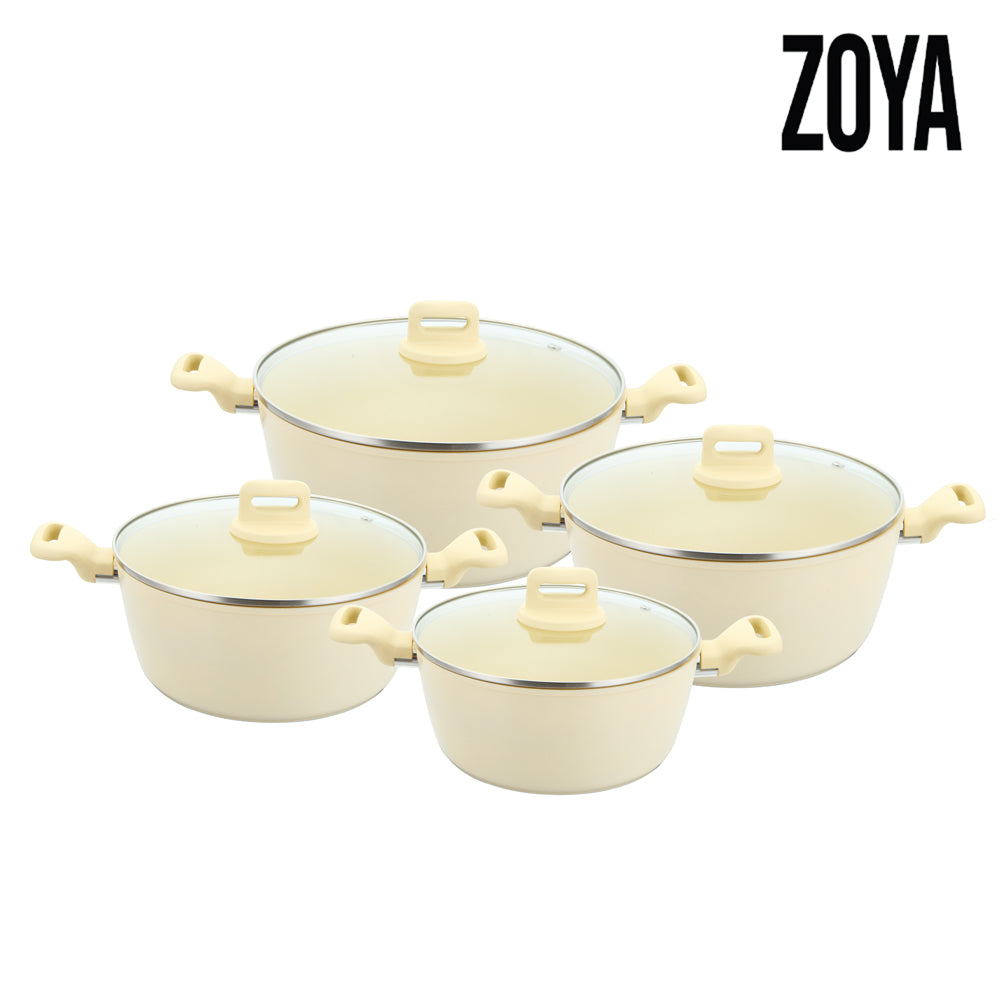 Sq Professional Zoya Forged Stockpot Set Of 4 Cream