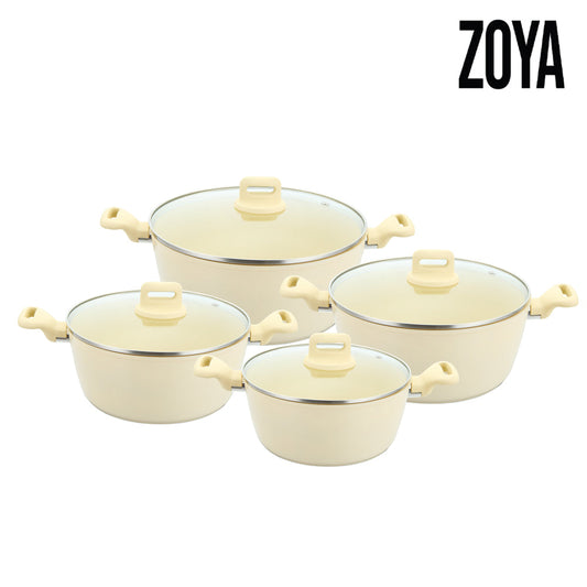 Sq Professional Zoya Forged Stockpot Set Of 4 Cream
