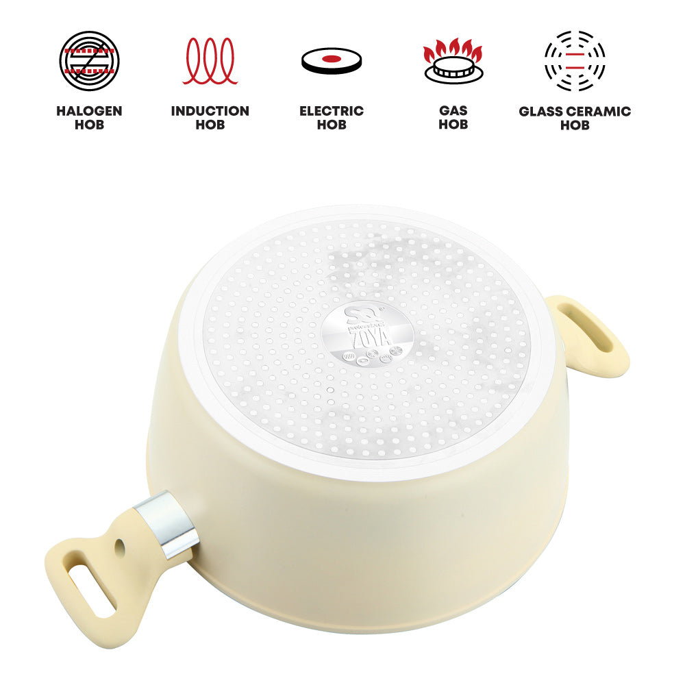Sq Professional Zoya Forged Stockpot Set Of 4 Cream