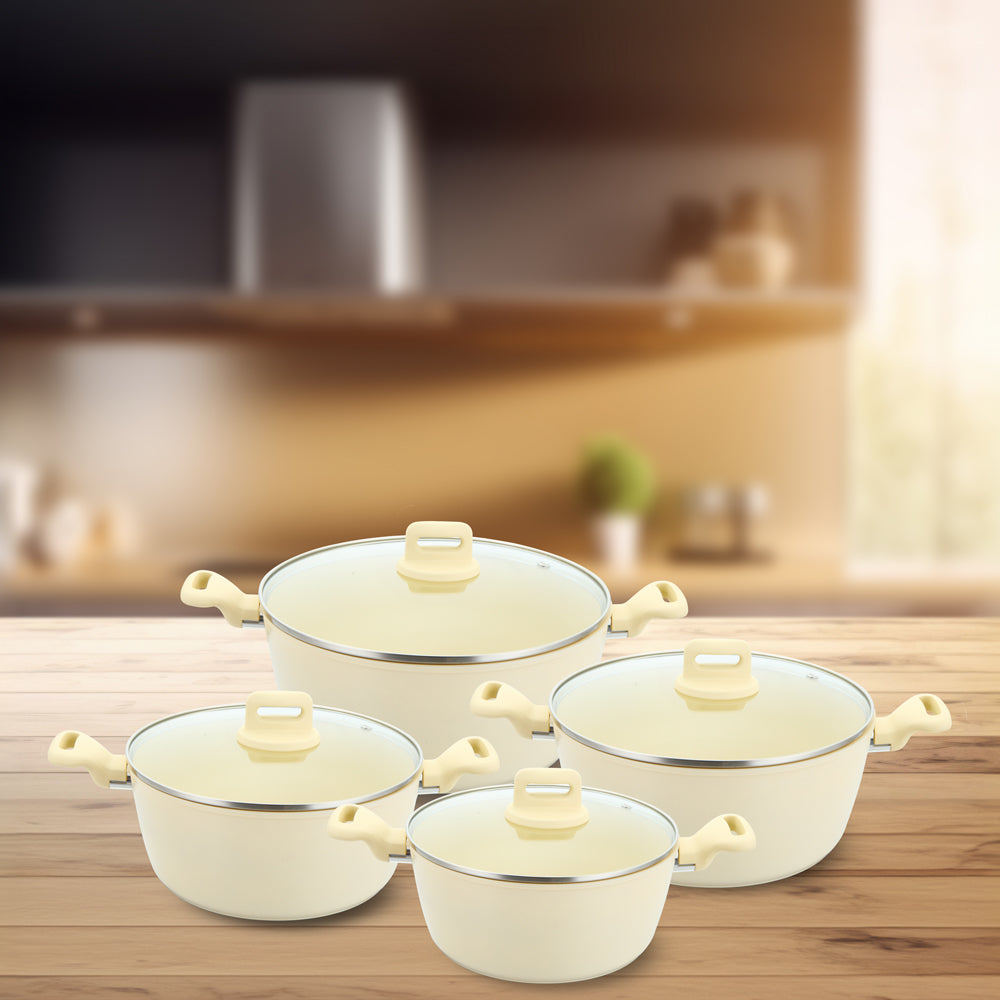 Sq Professional Zoya Forged Stockpot Set Of 4 Cream