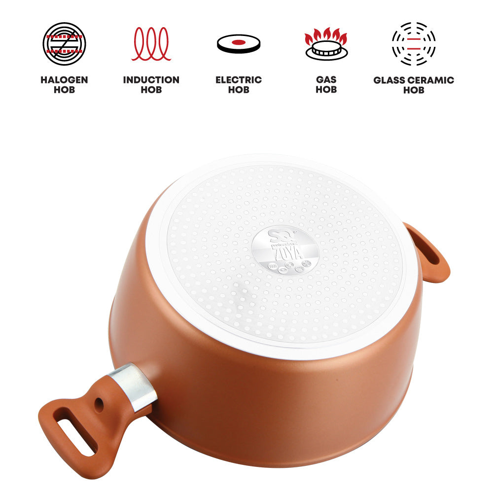 Sq Professional Zoya Forged Stockpot Set Of 4 Copper