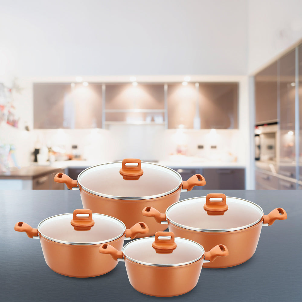 Sq Professional Zoya Forged Stockpot Set Of 4 Copper
