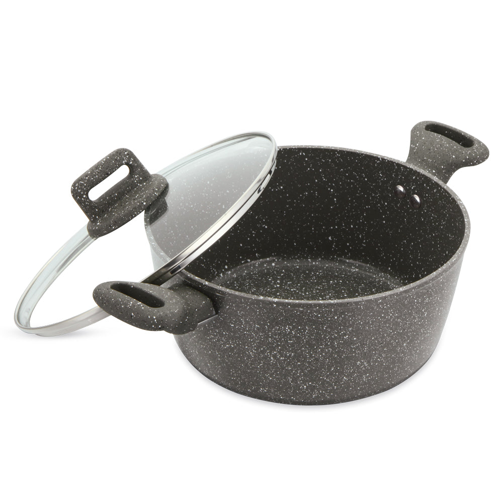 Sq Professional Zoya Forged Stockpot Set Of 4 Marbled Grey