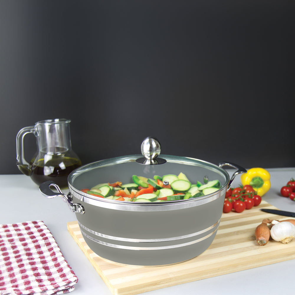 Sq Professional Seramiq Mianra Diecast Stockpot Set Of 5 Moonstone