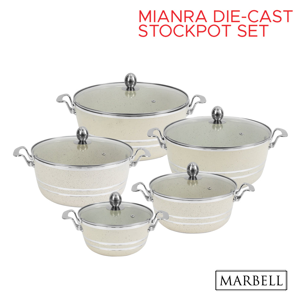 Sq Professional Seramiq Mianra Diecast Stockpot Set Of 5 Howlite