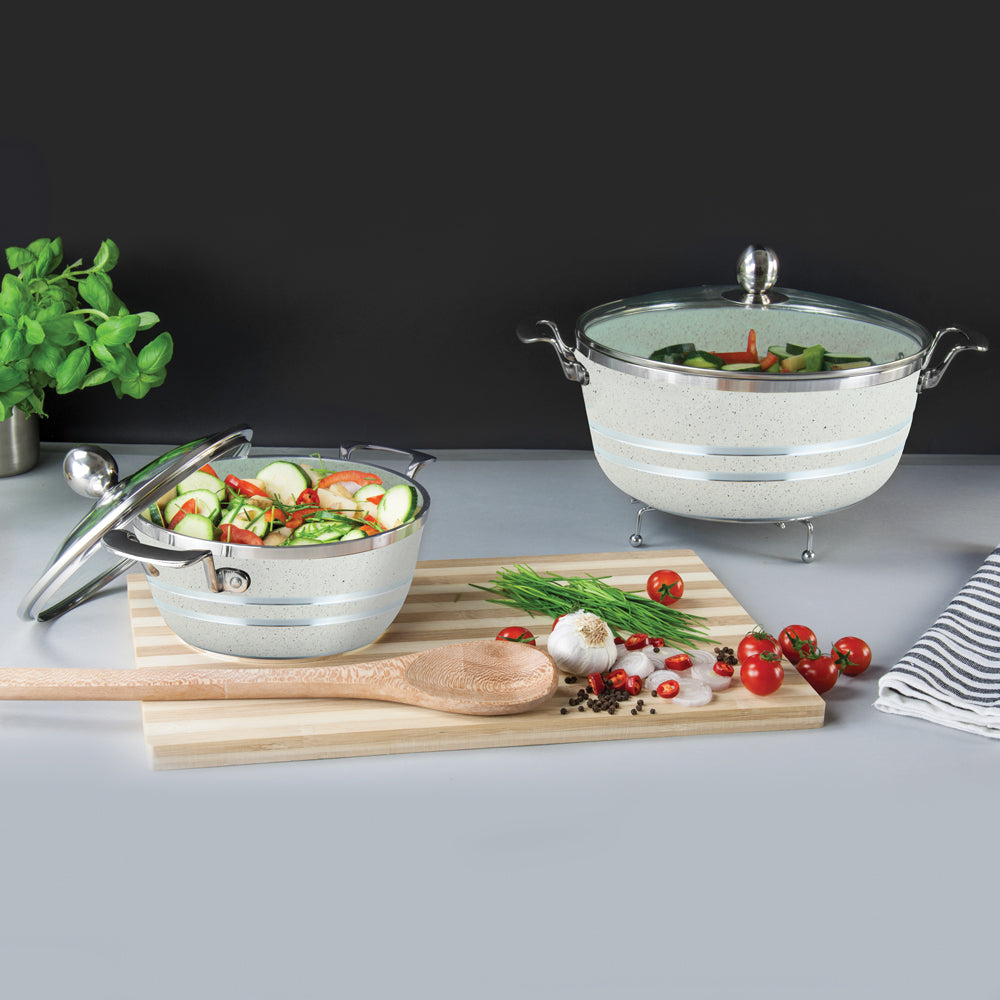 Sq Professional Seramiq Mianra Diecast Stockpot Set Of 5 Howlite