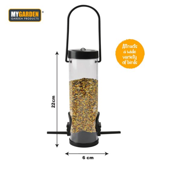 Garden Hanging Bird Seed Feeder Plastic 22 x 6 cm 1284