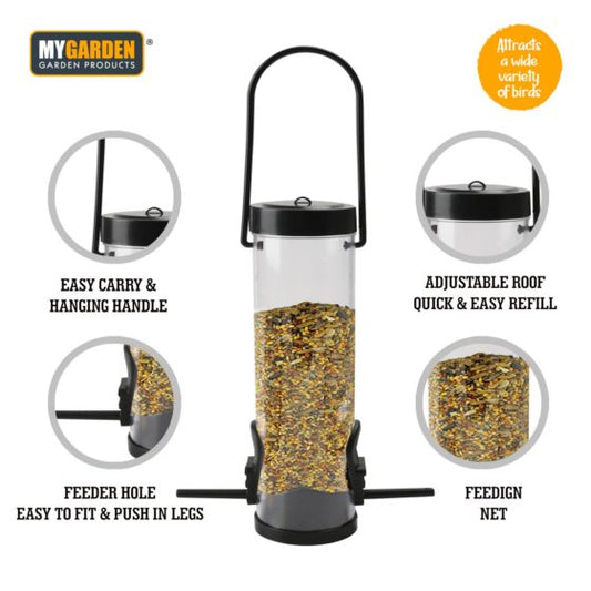 Garden Hanging Bird Seed Feeder Plastic 22 x 6 cm 1284