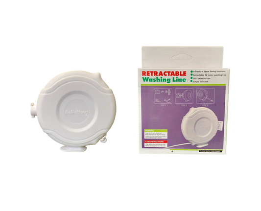 Outdoor Garden Retractable Washing Line Reel Single Line 12 Metre 12Ms
