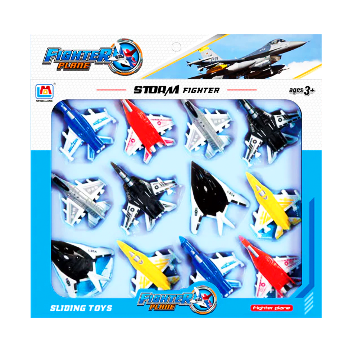 Storm Fighter 12 Pack Toy Aeroplanes