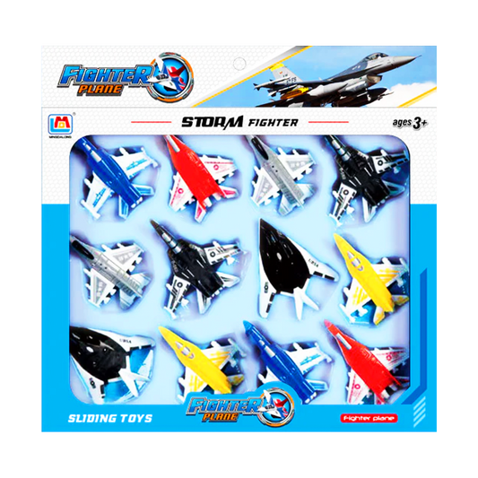 Storm Fighter 12 Pack Toy Aeroplanes