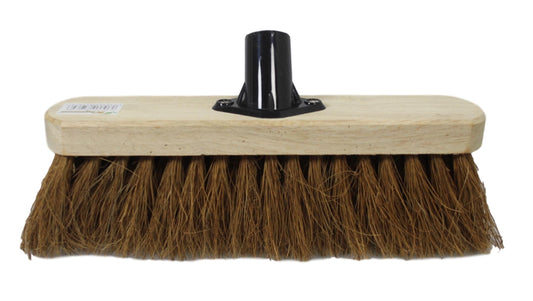 12" Soft Coco Garden Wooden Broom Brush Head