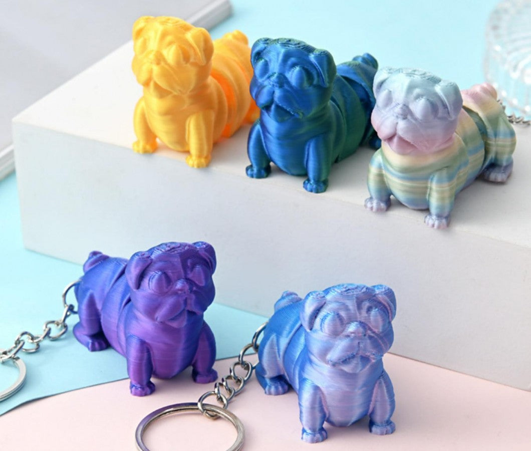 6# Dog 3D Keyring