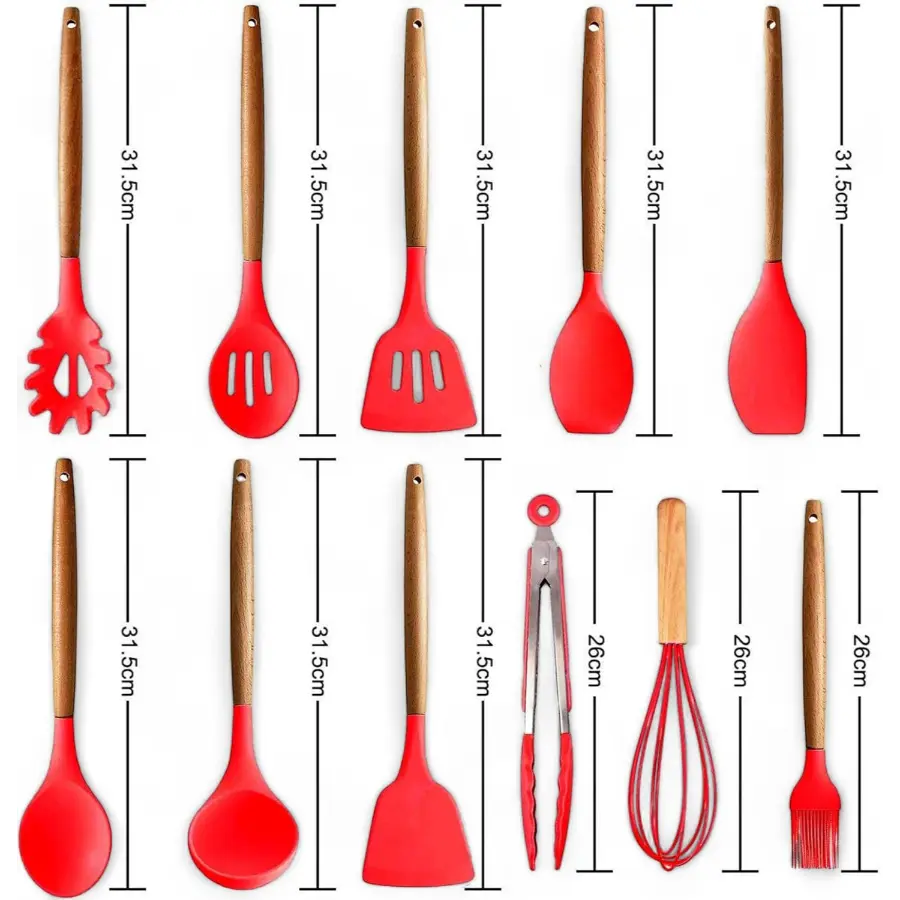 Heat Resistant & Safe! Wholesale Silicone Cooking Utensil Set ( UK)