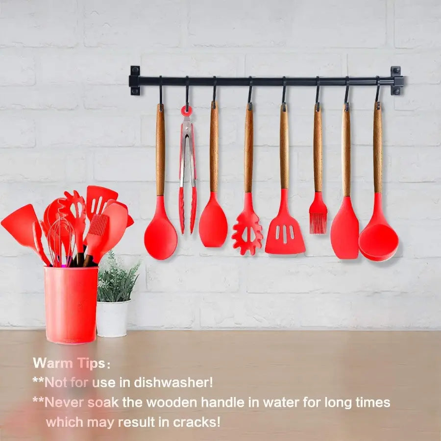 Heat Resistant & Safe! Wholesale Silicone Cooking Utensil Set ( UK)