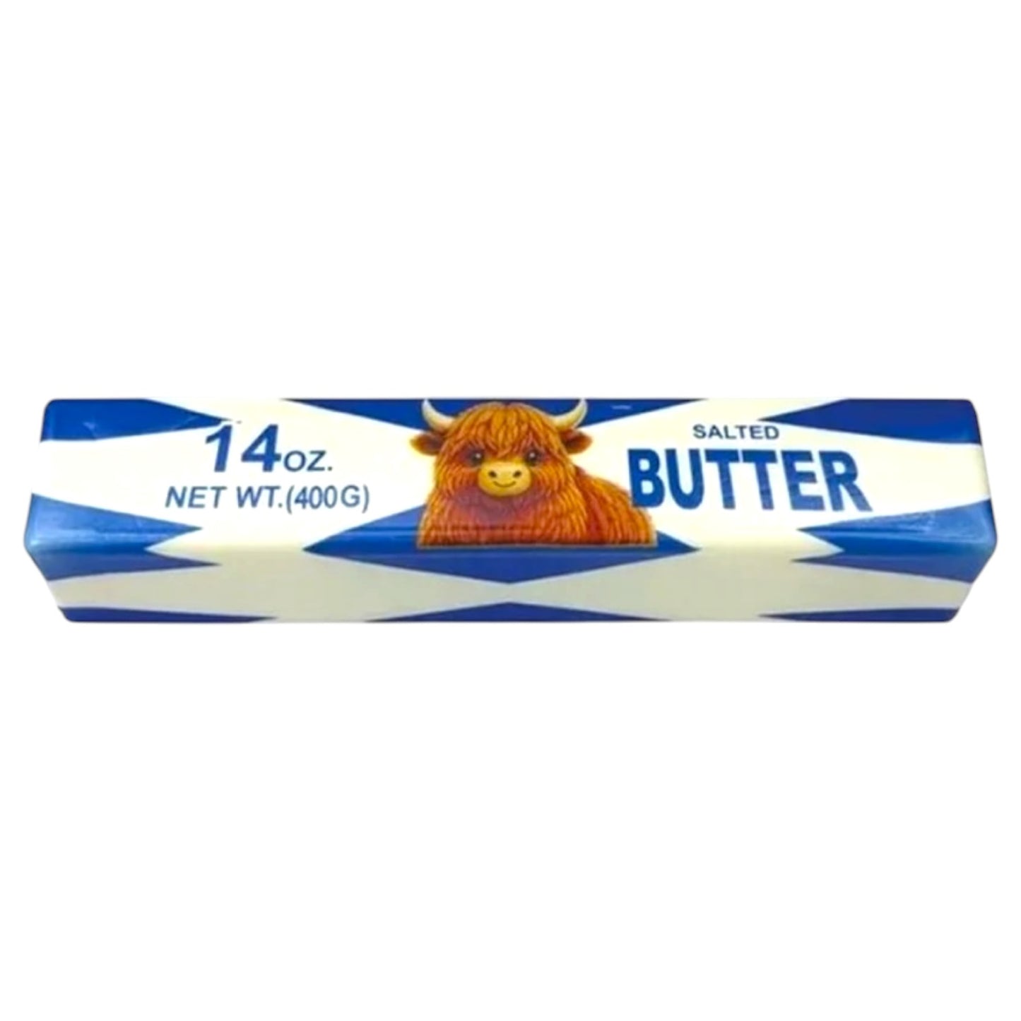 XXL LIMITED EDITION Highland Cow Scotland Scottish Flag Squishy Butter 24cm Sensory Squish Toy