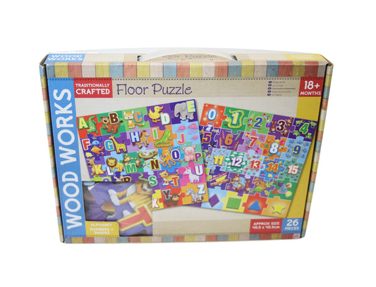 Woodworks Children'S Floor Alphabets And Letters Jigsaw Puzzle