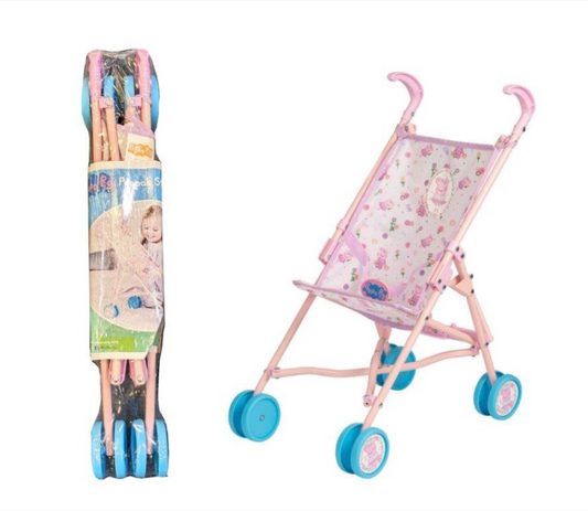 HTI Children's Toy Peppa Pig Stroller Pram H55 x D47 x W22 cm 1423627